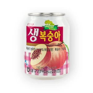 Saeng Boksunga - napój o smaku brzoskwiniowym 240 ml | Nonghyup