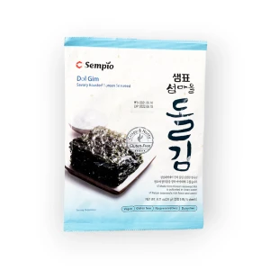 Dol Gim Savory Roasted Korean Seaweed - prażone glony nori z solą i olejem sezamowym | Sempio