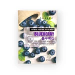 Orjena | Natural Moisture Mask Sheet Blueberry - Maska w płachcie z ekstraktem z borówki amerykańskiej o działaniu rewitalizującym