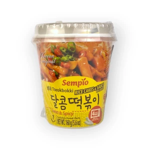 Tteokbokki Sweet&Spicy Cup - kluski ryżowe w słodko-ostrym sosie | Sempio