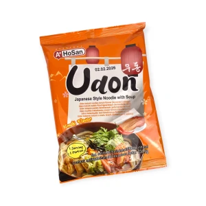 Udon Japanese Style Noodle with Soup Kimchi - makaron w stylu udon z zupą o smaku kimchi | Hosan