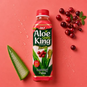 Aloe Vera King Cranberry - napój aloesowy o smaku żurawinowym 500 ml | OKF