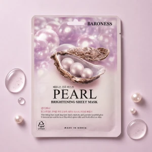 Baroness | Pearl Brightening Sheet Mask - Rozświetlająca maska w płachcie z ekstraktem z pereł