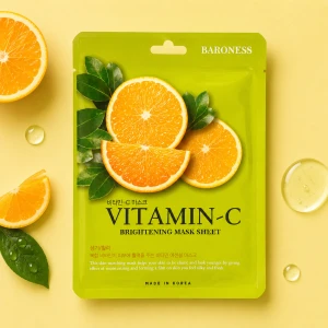 Baroness | Vitamin-C Brightening Mask Sheet - Rozświetlająca maska w płachcie z witaminą C