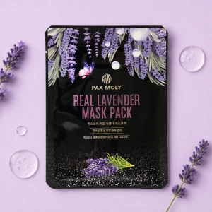 Pax Moly | Real Lavender Mask Pack - Wzmacniająco-balansująca maska w płachcie do twarzy z ekstraktem z lawendy