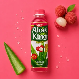 Aloe Vera King Lychee - napój z aloesem o smaku liczi 500 ml | OKF