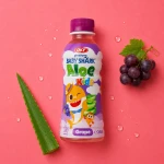 Baby Shark Aloe Kids Grape - napój o smaku winogronowym z aloesem 240 ml | OKF