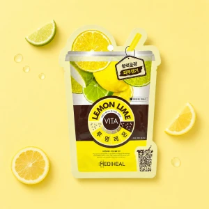 Mediheal | Lemon Lime Vita Mask - Maska w płachcie rozświetlająca z ekstraktem z cytryny i limonki