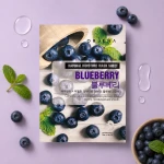 Orjena | Natural Moisture Mask Sheet Blueberry - Maska w płachcie z ekstraktem z borówki amerykańskiej o działaniu rewitalizującym