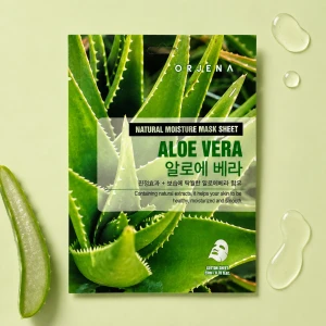 Orjena | Natural Moisture Mask Sheet Aloe Vera - Łagodząca maska w płachcie z ekstraktem z aloesu