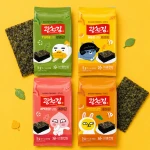 Kakao Friends Crispy Seaweed (Jaerae) – chrupiąca przekąska z glonów nori (klasyczna) 5 g | Kwangcheonkim