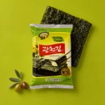 Seasoned Seaweed Olive Oil - przekąska z prażonych glonów z oliwą z oliwek 5 g | Kwangcheonkim