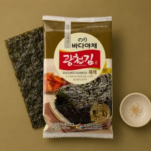 Seasoned Seaweed - przekąska z prażonych glonów 5 g | Kwangcheonkim
