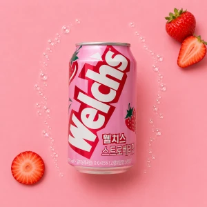 Welch's Strawberry - soda o smaku truskawkowy 355 ml | Nongshim