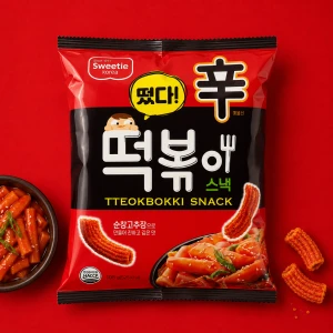 Tteokbokki Snack - chrupki o smaku dania  tteokbokki 105 g | Sweetie Korea
