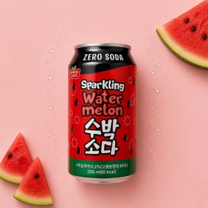 Soda Drink Zero Watermelon - soda o smaku arbuza 0 kcal 350 ml | Nutrition&Taste
