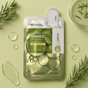 Mediheal | Tea Tree Nude Gel Mask - kojąca maska w płachcie do cery wrażliwej, podrażnionej i suchej