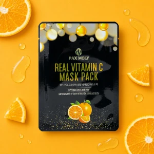 Pax Moly | Real Vitamin C Mask Pack - Rozświetlająca maska w płachcie z witaminą C