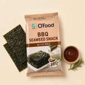 BBQ Seaweed Snack - przekąska z prażonych glonów o smaku BBQ | CJO