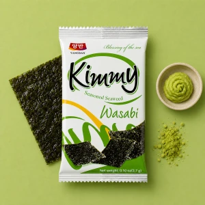 Kimmy Wasabi Seasoned Seaweed - prażone nori o smaku wasabi | Yangban