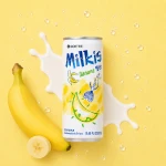 Milkis Banana - mleczna soda o smaku bananowym 250 ml | Lotte