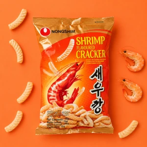Shrimp Flavoured Cracker - chrupki o smaku krewetkowym | Nongshim