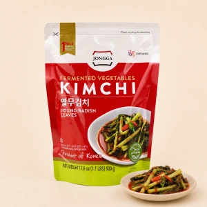 Yeolmu (Young Radish Leaves) Kimchi - kimchi z liści młodej rzodkwi 500 g | Jongga