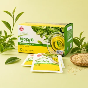 Brown Rice Green Tea - zielona herbata z brązowym ryżem 75 g  | Ottogi
