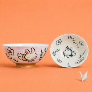 Porcelanowa miska z motywem króliczka (Kawaii Bunny) Ø14cm