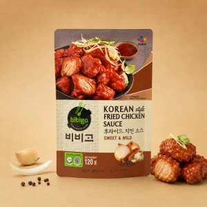 Korean Fried Chicken Sauce Sweet & Mild - marynata do smażonego kurczaka w stylu koreańskim 120g | Bibigo