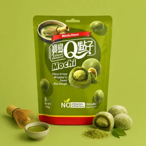 Mochi Gluten Free Matcha - mochi bezglutenowe o smaku matcha 180 g | Taiwan Dessert