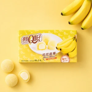Mico Mochi o smaku bananowym | Taiwan Dessert