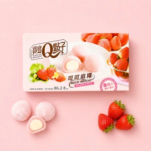 Mico Mochi o smaku truskawkowym | Taiwan Dessert 