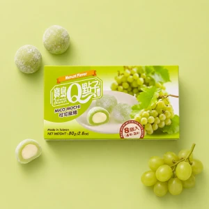 Mico Mochi Muscat Flavor - mini mochi o smaku winogron 80 g | Taiwan Dessert