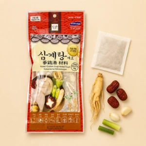 Korean Chicken Soup Herbal Pouch - saszetka z przyprawami do zupy samgyetang z żeń-szeniem | Gincoop