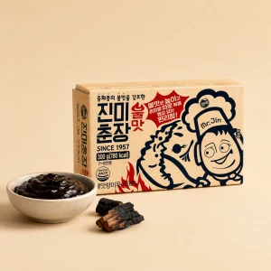 Smoke Flavour Black Soy Bean Paste - pasta z czarnej soi o aromacie wędzenia 300 g | Mr. Jin