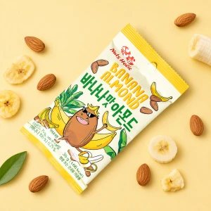 Banana Almond - migdały w posypce o smaku bananowym | Nuts Holic