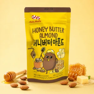 Honey Butter Almond - migdały w posypce maślano-miodowej (duża paczka) | Nuts Holic