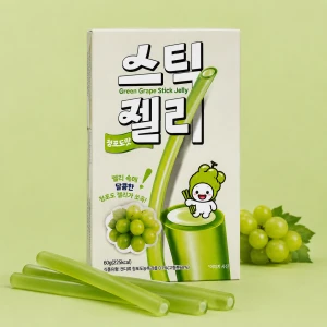 Green Grape Stick Jelly - żelki sznurki o smaku winogronowym 60 g | Kunyoung