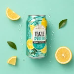 Teazle Citron Sparkling - gazowany napój herbaciany o smaku cytrynowym 340ml | Woongjin
