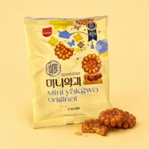 Mini Yakgwa Original - mini koreańskie tradycyjne smażone ciasteczka 200 g | Samlip
