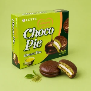 Choco Pie Green Tea | Lotte