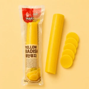 Yellow Pickled Radish Danmuji - marynowana rzodkiew (cała) 500 g | Inaka