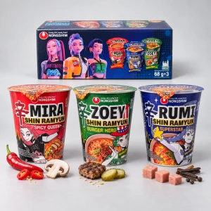 K-pop Demon Hunters Shin Cup Set | Nongshim