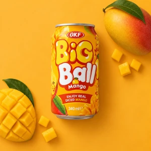  Big Ball Mango - napój o smaku mango z kawałkami owoców 340 ml | OKF