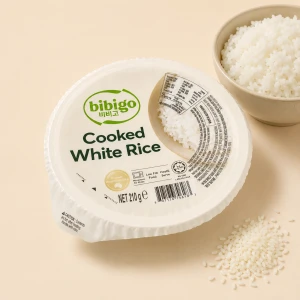 Cooked White Rice - gotowy ryż do mikrofali 210 g | Bibigo